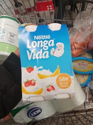 Iogurte Longa Vida Líquido Morango e Banana