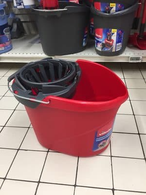 Balde com Espremedor Superfácil Vileda Vermelho
