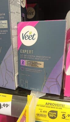 Creme Depilatório Veet Expert Kit Zona Bikini