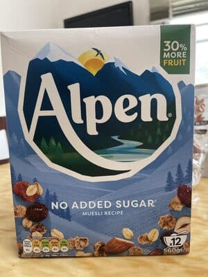 Cereais Alpen 0% Açucar Adicionados