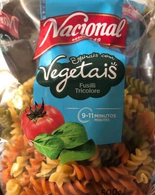 Massa Nacional Espirais com Vegetais