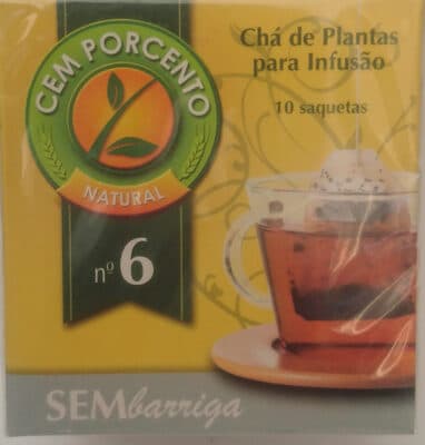Chá Cem Porcento nº6 sem Barriga