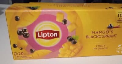 Infusão Lipton Manga e Groselha Preta 20 Saq