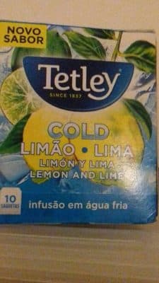 Infusão Tetley Frio Limão e Lima