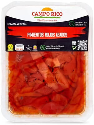Tiras Pimento Verde e Vermelho Assado