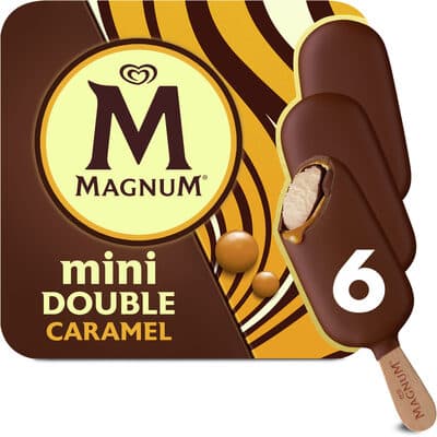 Gelado Magnum Multipack Mini Double Caramelo