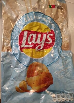 Batatas Fritas Lisas Lay's 0% Sal