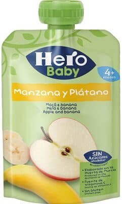 Saqueta Fruta Hero Baby Maçã e Banana