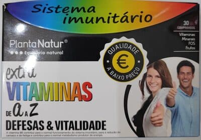 Suplemento Plantanatur Vitaminas a-Z 30 Comp