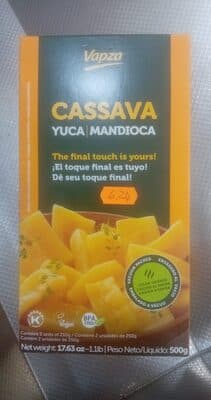 Mandioca Vapza Cozida ao Vapor sem Glúten