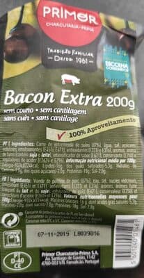 Bacon Primor sem Couro Nacos