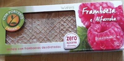 Wafer Cem Porcento Framboesa Alfarroba sem Açúcar