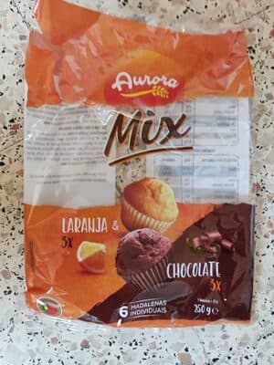 Madalenas Aurora Mix Laranja e Chocolate