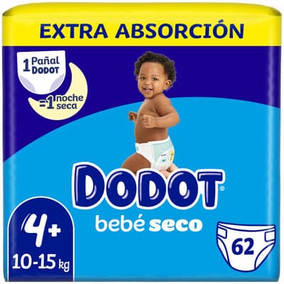 Fraldas Dodot Bebé-Seco Extra T4+ 10-15 kg