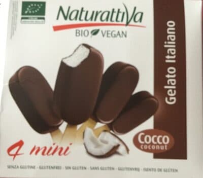 Gelado Vegetal Mini Naturattiva Coco Cacau (4 un)
