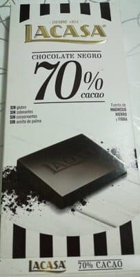 Tablete Lacasa Chocolate 70% Cacau