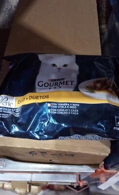 Comida Húmida para Gato Gourmet Perle Duet com Carne