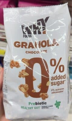 Granola Why Foods Chocolate 0% Açúcar Adicionados