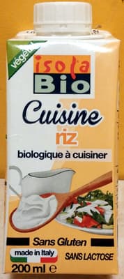 Creme Vegetal Isola Arroz