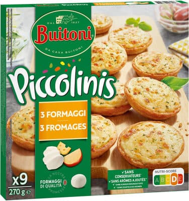 Mini Pizzas Buitoni Piccolinis 3 Queijos