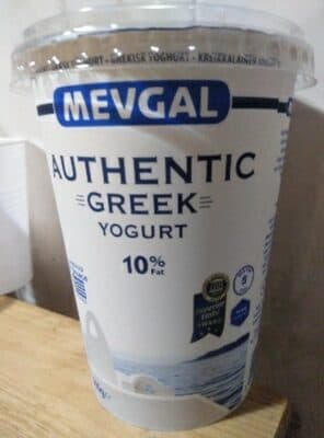 Iogurte Mevgal Grego Natural 10% Meio Gordo