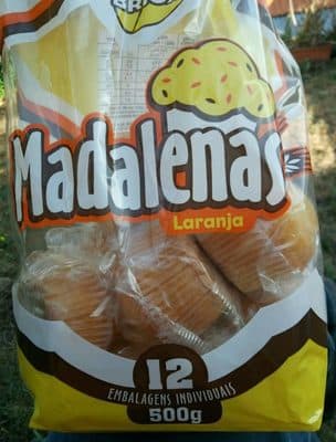 Madalenas Brioxa de Laranja Saco