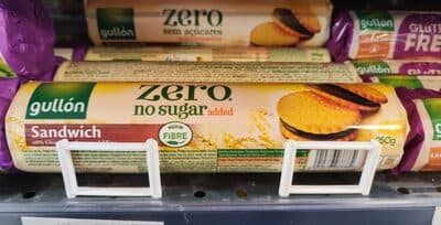 Bolacha Gullon Zero sem Açucar Recheada Creme de Chocolate