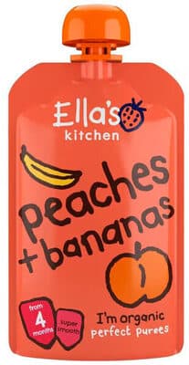 Saqueta Ella's Kitchen Pêssego e Banana
