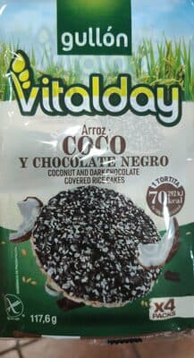 Tortitas Gullon Vitalday Arroz Chocolate Côco