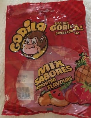 Pastilha Gorila Elástica Mix Sabores