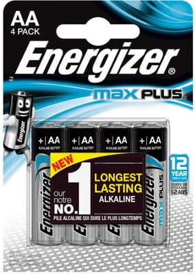 Pilha Max Plus Energizer LR06 AA Pack
