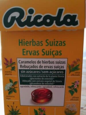 Rebuçado Ricola sem Açúcar Ervas Suicas