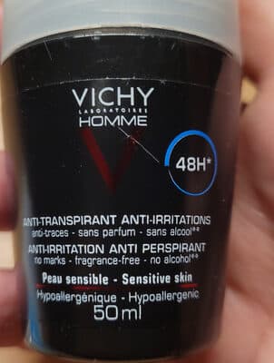 Desodorizante Vichy Homme Pele Sensível 48h Roll On