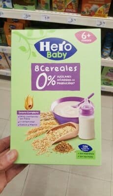 Farinha Não Láctea Hero Baby 8 Cereais