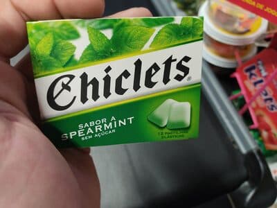 Pastilhas Chiclets Elásticas Spearmint