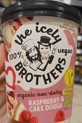 Gelado The Icely Brothers Vegan Framboesa Cakedough BIO
