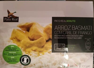 Arroz Pato Real Minuto Basmati com Caril de Frango