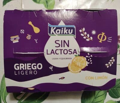 Iogurte Kaiku sem Lactose Grego Limão