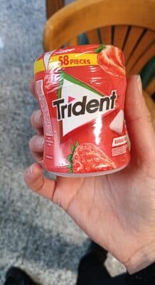 Pastilhas Trident Elásticas Bottle Morango