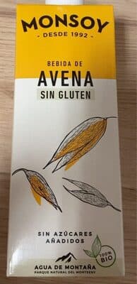 Bebida Aveia Monsoy Aveia sem Glúten BIO