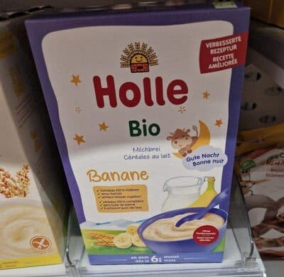Papa BIO Lactea Holle Banana 6 m