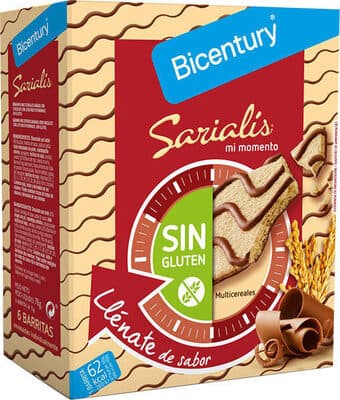 Barritas Bicentury sem Glúten Chocolate Leite