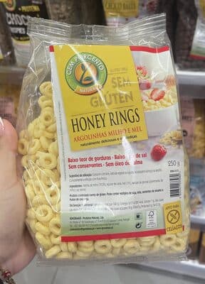 Cereais Cem Porcento Honey Rings sem Glúten