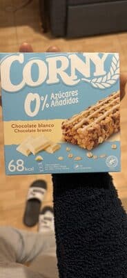 Barras Cereais Corny 0% Chocolate Branco