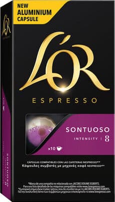 Cápsulas L'Or Café Compatível Nespresso Sontuoso