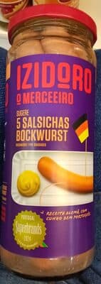 Salsichas Porco Izidoro Bockwurst FRASCO5UN