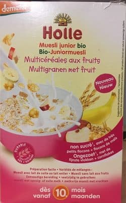 Muesli BIO Holle Cereais Fruta Júnior