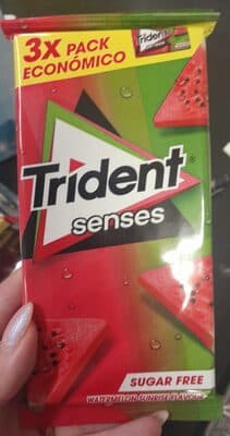 Pastilhas Trident Elásticas Senses Watermelon