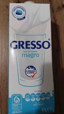 Leite UHT Gresso Magro