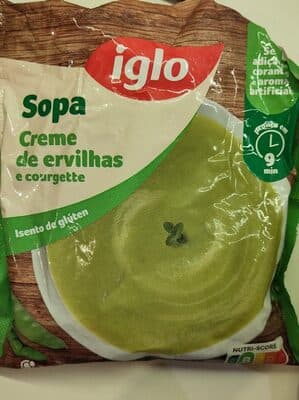 Sopa Iglo Ervilhas&courgette